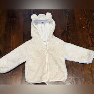 GAP Cream Fleece Kids Jacket with Bear Ears